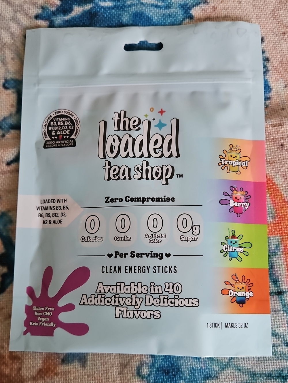 The Loaded Tea Shop Clean Energy Sticks
